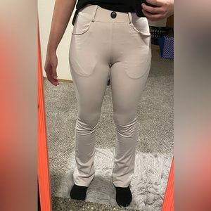 Size XS Cream Flared Pants NEVER WORN